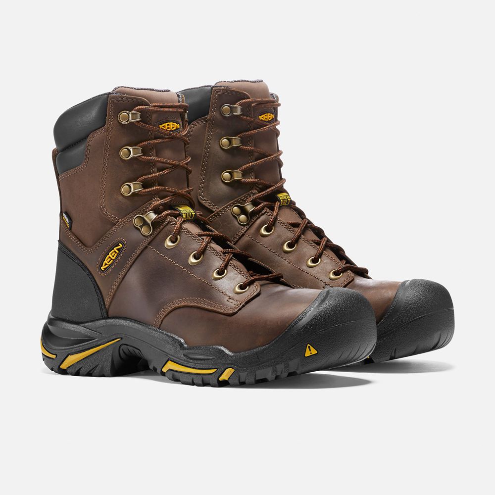 Botte de Travail Keen Homme Marron | Mt Vernon 8\" (Steel Toe) | AQDVB-9523